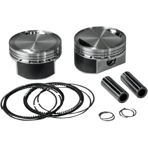 Revolution Performance - Revolution Performance Big Bore Piston Kit (1250cc Dished-5cc) - Bore 3.563in. - Stroke 3.813in. - 9.5:1 Compression - 301-414W