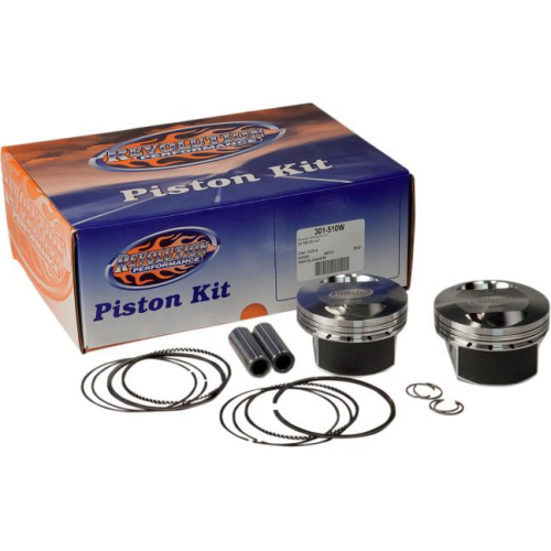 Revolution Performance - Revolution Performance Big Bore Piston Kit (1250cc) - Bore 3.563in. - Stroke 3.813in. - 10.5:1 Compression - 301-510W