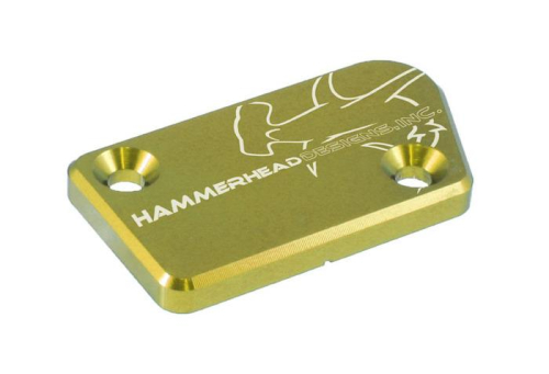 Hammerhead Designs - Hammerhead Designs Front Brake Master Cylinder Cover - Gold - 35-0222-00-50