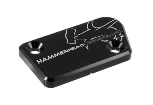 Hammerhead Designs - Hammerhead Designs Front Brake Master Cylinder Cover - Black - 35-0222-00-60