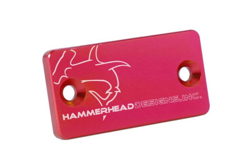 Hammerhead Designs - Hammerhead Designs Front Brake Master Cylinder Cover - Red - 35-0341-00-10
