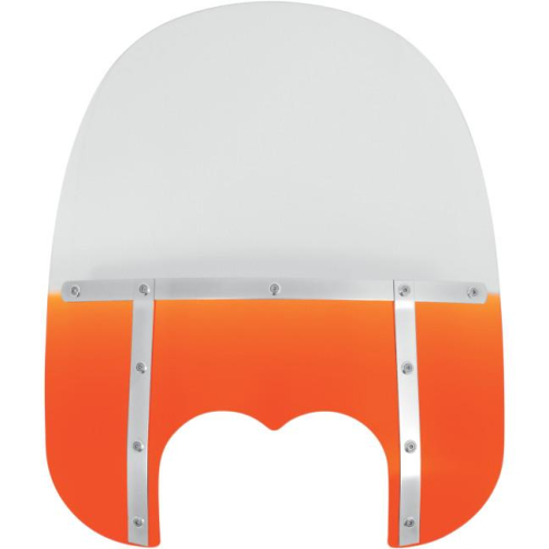 Memphis Shades - Memphis Shades Memphis Fats Windshield (Dual Cutout) - 19in. - Gradient Burnt Orange - MEM6937