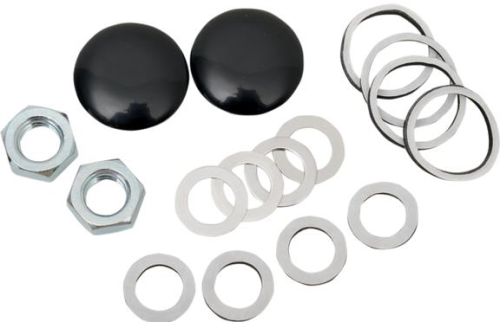 Drag Specialties - Drag Specialties Upper Shock Bolt/Stud Covers - Chrome - 77305BB1