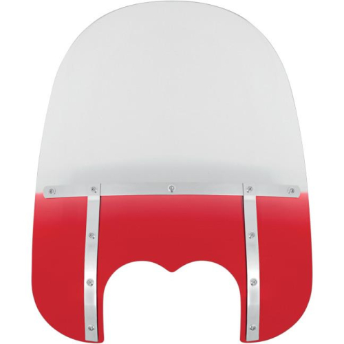 Memphis Shades - Memphis Shades Memphis Fats Windshield (Dual Cutout) - 21in. - Gradient Ruby - MEM6532