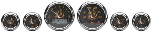 Medallion Instrumentations - Medallion Instrumentations Premium Bagger Gauges - Flames - 8960-00114-01