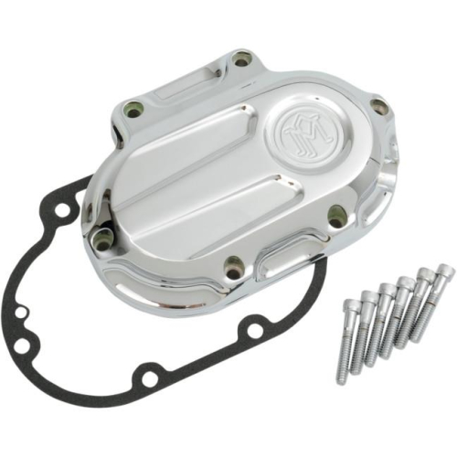 Performance Machine - Performance Machine Scallop 6 Speed Cable Transmission Side Cover - Chrome - 0066-2027-CH