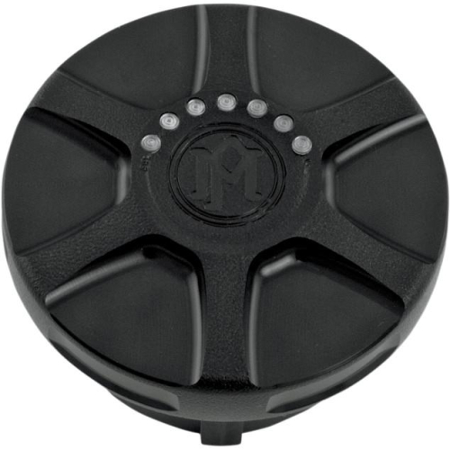 Performance Machine - Performance Machine Array Gas Cap With LED Fuel Light - Black Ops - 0210-2025ARY-SM