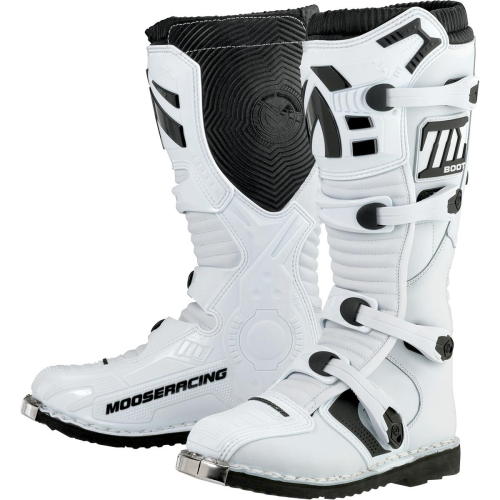 Moose Racing - Moose Racing M1.2 Kids Boots - 3411-0267 - White - 11