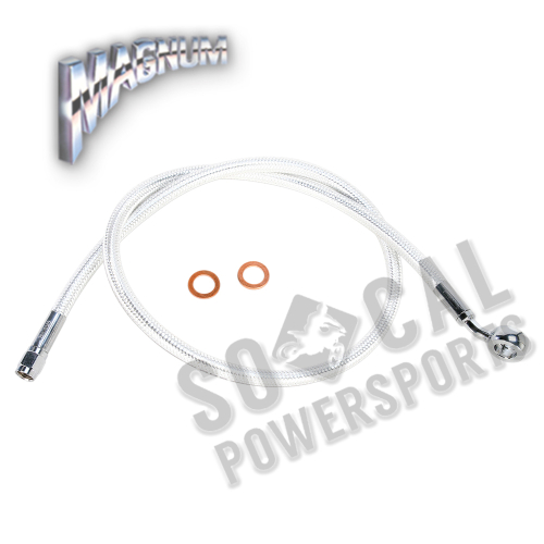 Magnum - Magnum Sterling Chromite II Designer Series ABS Front Upper Brake Line - 7/16in., 35deg. Banjo - 32in. - AS37932