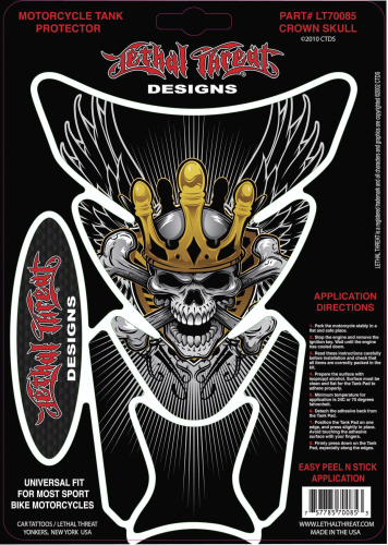 Lethal Threat - Lethal Threat Tank Protector - Crown Skull - LT70085