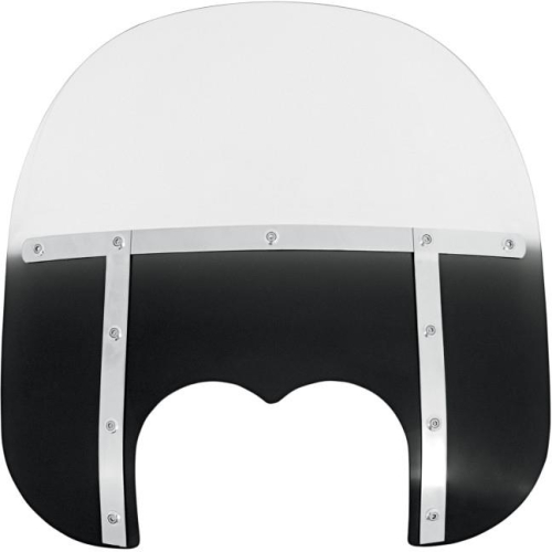 Memphis Shades - Memphis Shades Memphis Fats Windshield (Dual Cutout) - 15in. - Gradient Black - MEM6731