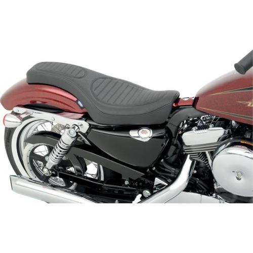 Drag Specialties - Drag Specialties Spoon-Style Seat - Classic Stitching with Black Inset - 0804-0462