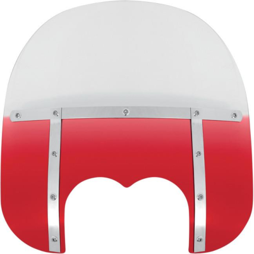 Memphis Shades - Memphis Shades Memphis Fats Windshield (Dual Cutout) - 15in. - Gradient Ruby - MEM6732