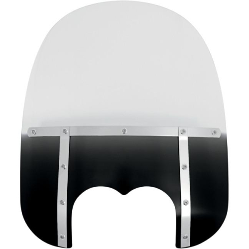 Memphis Shades - Memphis Shades Memphis Fats Windshield (Dual Cutout) - 19in. - Gradient Black - MEM6931
