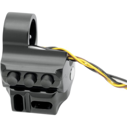 Performance Machine - Performance Machine Contour Cable Clutch 5-Button Switch Housing - Black - 0062-2045-B