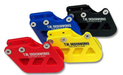 T.M. Designworks - T.M. Designworks Factory Edition 1 Rear Chain Guide - Red - RCG-YZZ-RD