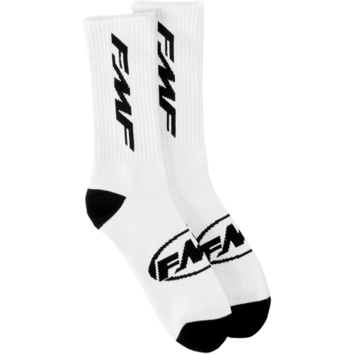 FMF Racing - FMF Racing Tall Boy Socks - F12187100WHTONE - White - OSFM