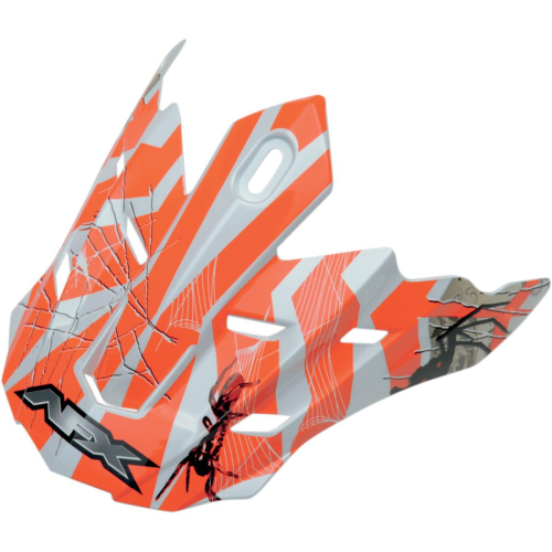 AFX - AFX Peak for FX-17Y Helmets (13 Models) - Trap Multi Orange - 0132-0726