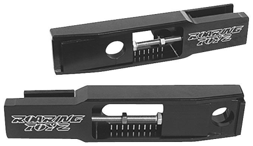 Roaring Toyz - Roaring Toyz Black Engraved / Anodized Swingarm 2-7in. Extension - RTK653RTB