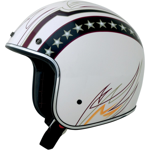 AFX - AFX FX-76 Lines Helmet - 0104-1165 - White Lines - X-Small
