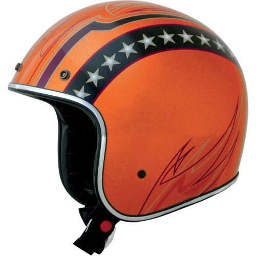 AFX - AFX FX-76 Lines Helmet - 0104-1177 - Orange Lines - X-Small