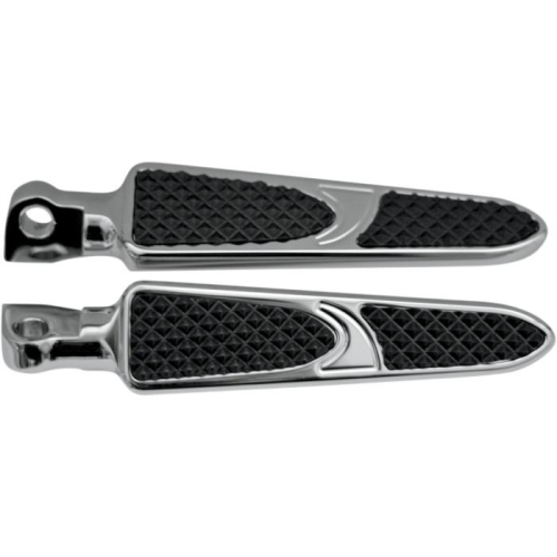 Carl Brouhard Designs - Carl Brouhard Designs Elite Foot Pegs - Chrome - FP-0001-C