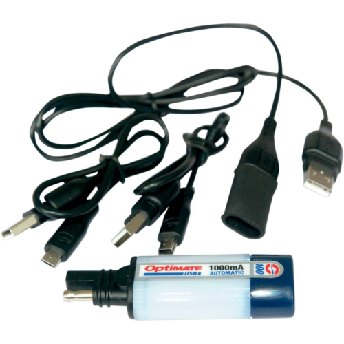 Tecmate - Tecmate Universal USB Compact Charger with SAE Connector - O-100