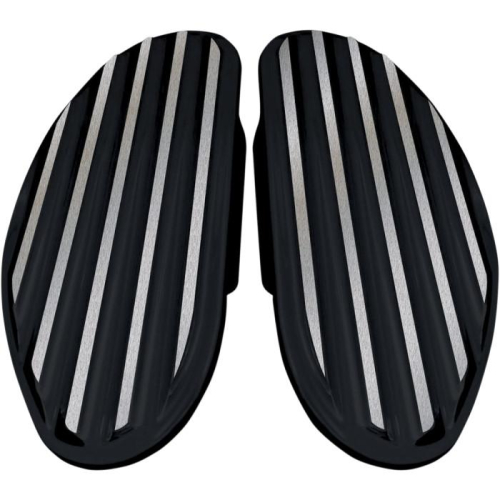 Covingtons - Covingtons Passenger Finned Floorboards - Gloss Black Powercoat - C1336-B