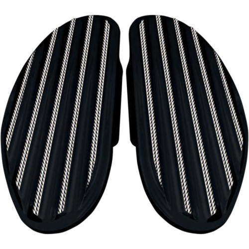 Covingtons - Covingtons Passenger Finned Floorboards - Black Diamond Edge - C1336-D