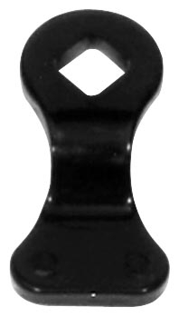 Paughco - Paughco Right Side Cross Shaft Lever with Double Hole - Black - B208