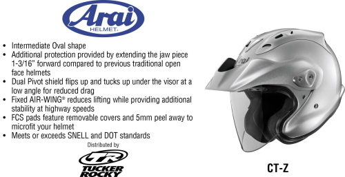 Arai Helmets - Arai Helmets Display Fact Card - CT-Z - 810097