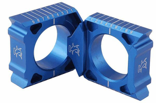 Hammerhead Designs - Hammerhead Designs Axle Blocks - Blue - KXFAB-BU