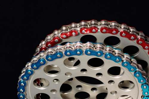 EK Chain - EK Chain Clip Connecting Link for 520 MVXZ Quadra X-Ring Chain - Metallic Blue - 801 520MVXZ-SKJ CLIP MBLU