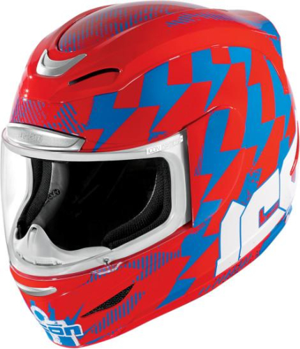 Icon - Icon Side Plate Kit for Airmada Helmet - Stack Red - 0133-0688