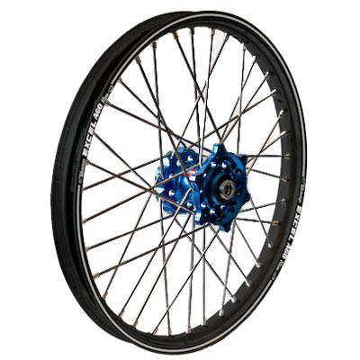 Dubya - Dubya MX Front Wheel with Excel Takasago Rim - 1.40x19 - Dark Blue Hub/Black Rim - 56-3142DB