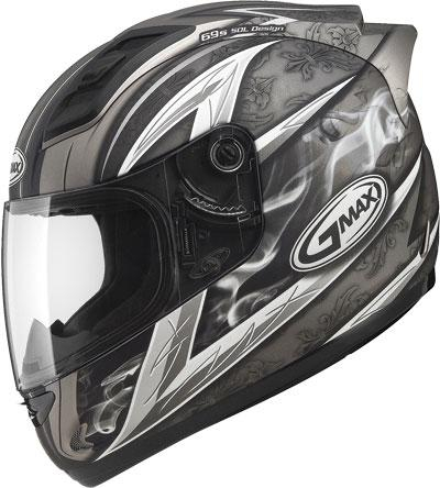 G-Max - G-Max GM69 Crusader II Helmet - G7691554 TC-18 - Crusader II Flat Titanium/Dark Silver - Small