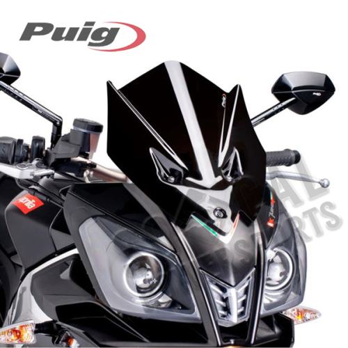 PUIG - PUIG Racing Windscreen - Black - 5647N