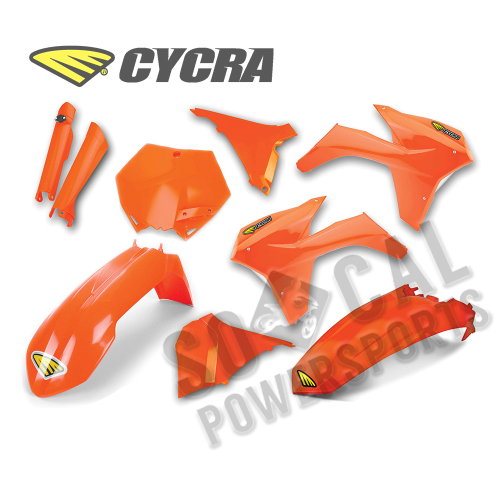 Cycra - Cycra Powerflow Body Kit - Orange - 9309-22
