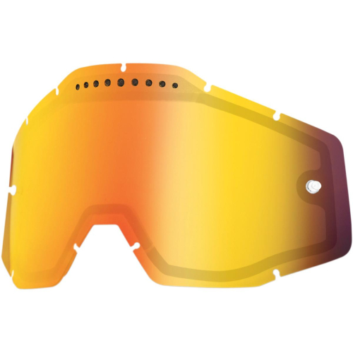 100% - 100% Dual Vented Lens for Racecraft/Accuri Goggles - Mirror Red - 51006-003-02