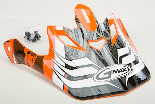 G-Max - G-Max Visor for GM-46X Helmets - Shredder Orange - Md/3XL - G046007