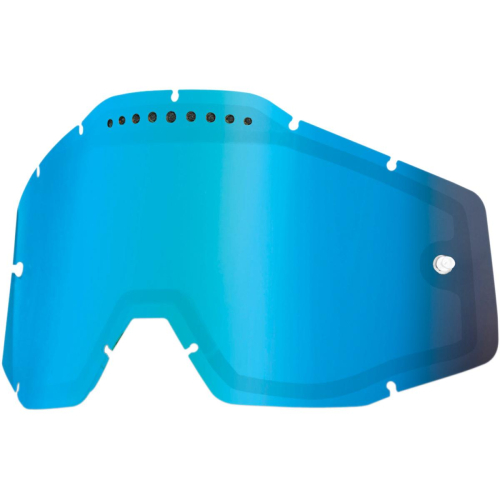 100% - 100% Dual Vented Lens for Racecraft/Accuri Goggles - Mirror Blue - 51006-022-02