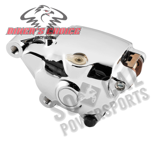 Bikers Choice - Bikers Choice Front Left Brake Caliper - Chrome - 86228