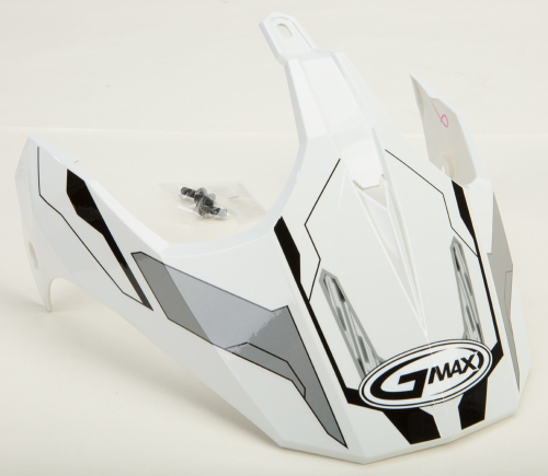G-Max - G-Max Visor with Screws for GM-11/S Helmets - White/Silver - G011012