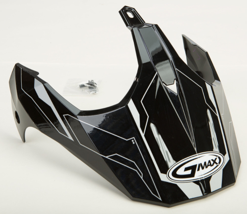 G-Max - G-Max Visor with Screws for GM-11/S Helmets - Black/Silver - G011013