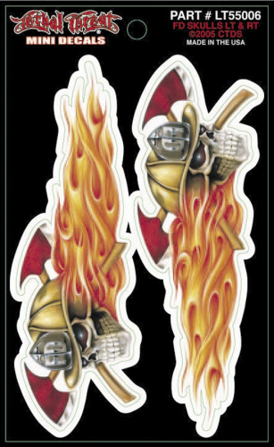 Lethal Threat - Lethal Threat FD Skulls Decal - LT55006