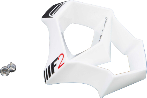 Fly Racing - Fly Racing Mouthpiece for F2 Carbon Helmets - Acetylene Black/White - 73-4585