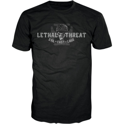 Lethal Threat - Lethal Threat Biker From Hell T-Shirt - LT20156L - Black - Large
