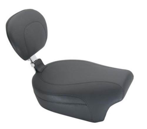 Mustang - Mustang Passenger Seat with Backrest - No Studs - 79706