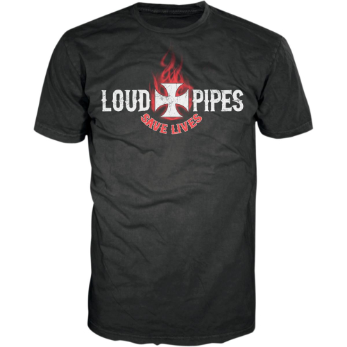 Lethal Threat - Lethal Threat Loud Pipes Save Lives T-Shirt - LT20180L - Black - Large