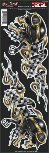 Lethal Threat - Lethal Threat Racer Skull Side Decal - LT02089